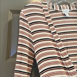 LAST CALL! Evereve Peyton Jensen Striped Ribbed Cardigan